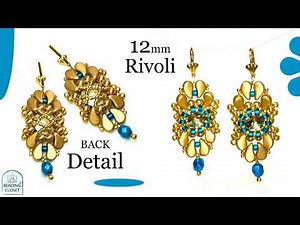 Radiant Rivoli Beaded Earring Tutorial