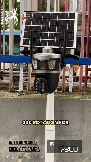 🚨🌞 Upgrade your outdoor security with the Intelligent Solar Energy Alert PTZ Camera (4G/WiFi) — the ultimate wire-free surveillance solution! Key Features: ✅ Solar-powered with built-in rechargeable battery — no wiring required, ideal for remote outdoor installation. ✅ Connect via Wi-Fi or 4G LTE — stream live video from your phone anytime, anywhere. ✅ Pan-Tilt-Zoom (PTZ) control: e.g., 355° horizontal and 120° vertical rotation for full coverage. ✅ High-definition video (Full HD) plus motion 