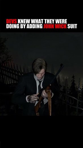 Devs knew what they were doing when they added John Wick suit #residentevil9 #re9