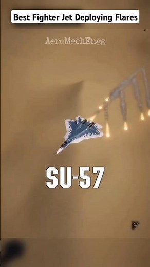 🔥 Best Fighter Jet Deploying Flares Like a Boss! ✈️💥 #Aviation #Military