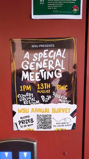 Our SGM is THIS WEEK! Hopefully you've seen all the posters - and even done the survey below to be in to win some prizes (like a speaker, perchance?) | WSU - Waikato Students' Union