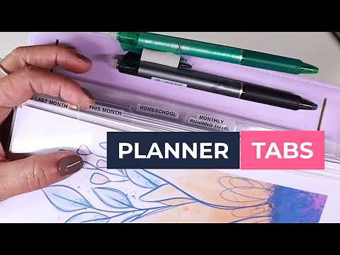 How to Make Clear Planner Divider Tabs / From Laminating SheetS
