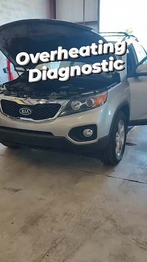 Kia Sorento Overheating Diagnostic #diag #diagnostic #kia #sorento #suv #v6 #coolant #antifreeze #overheat #overheating #mechanic #automotive #mechaniclife #tech #technician #blocktest #engine #headgasket #blown #badnews #kiasorento