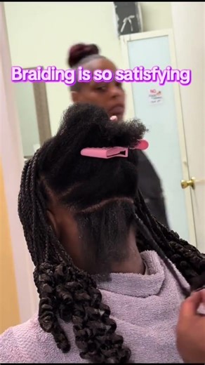 Knotless & Perm rods💓💓 #tutorial #knotless #permrods