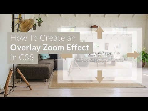 How To Create an Overlay Zoom Hover Effect in CSS (EASY)