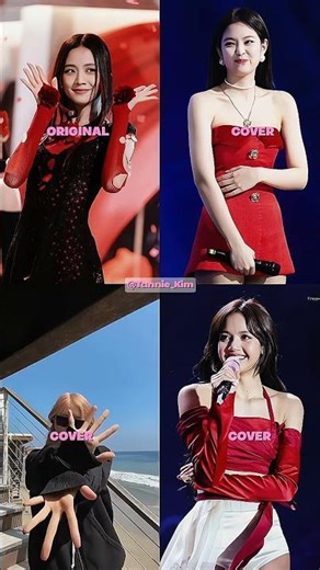 Other members covers jisoo flower. #blackpink #jennie #jisoo #lisa #rosé #foryou
