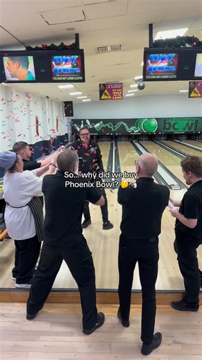 Phoenix Bowl on Instagram: "Why did we buy Phoenix bowl? 👀🎳 Rolling out the truth 🤫 Ps, we’re back open 7 days a week! Join us from 9am-10pm for bowling, soft play & more 🌟 #MilfordHaven #Pembrokeshire #visitpembrokeshire"