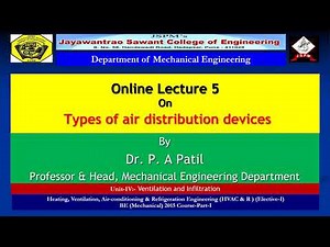Lecture 4 5 Types of air distribution devices