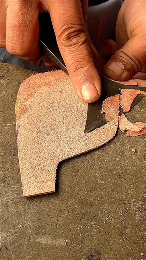 Handmade Leather ASMR | Real Sounds #cuttingskills #leathershoes #leatherboots