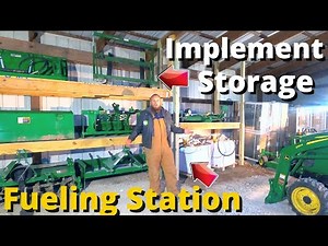 Home Made Tractor Attachment Storage Rack and Fuel Transfer Tanks