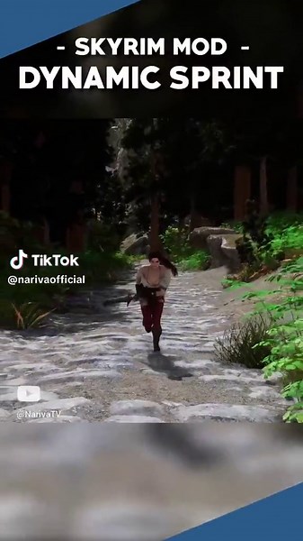 Is This The Best Running Animation Mod? In this video, we take a look at Dynamic Sprinting, an amazing new animation mod for Skyrim. Your sprinting animation is now dependent on the weapon that you are holding and it's pretty freaking immersive! Full Video on YouTube LINK IN BIO #Skyrim #SkyrimMods #SkyrimModded