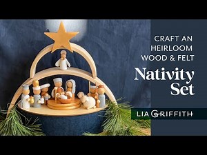 How to make your own wood nativity set - 12 Days of Craftsmas