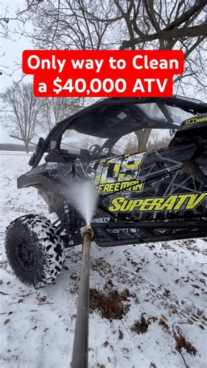 How to clean a $40,000 ATV in minutes #shorts #tutorial