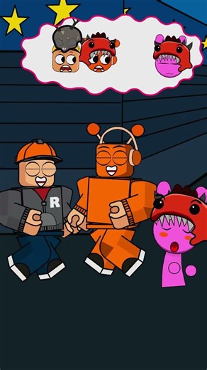 Minecraft Vs Roblox - Builderman Cultist Vs Pinki and Oren Dino seduced me #shorts