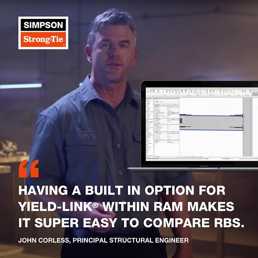 40K views · 88 reactions | Plan, model and document structural steel buildings on time and in budget with Yield-Link® moment connection design software | Simpson Strong-Tie | Facebook