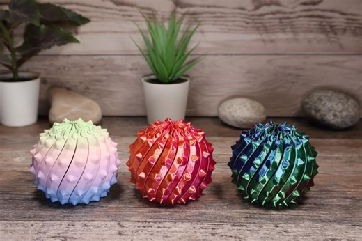 Satisfying 3D Printed Fidget Ball for Stress Relief - Etsy