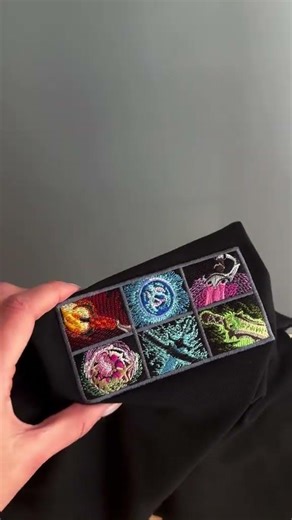 Custom Embroidered Skill Icons Patch 🔥 Gaming Hoodie Detail
