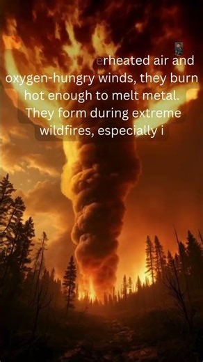 Nature’s Deadliest Dance of Flames - The Fire Tornado #nature #firetornado