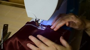 embroidering patterns on the sewing machine in automatic mode