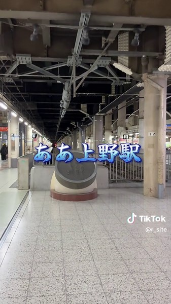 上野駅に夜来ると、夜行列車を思い出す… #ああ上野駅 #森昌子