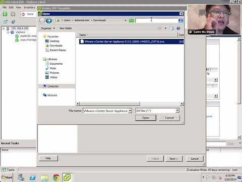 《vSphere 虚拟化基础概念讲解与环境构建》 1·11 课程7：Lab03 利用OVF部署虚拟机