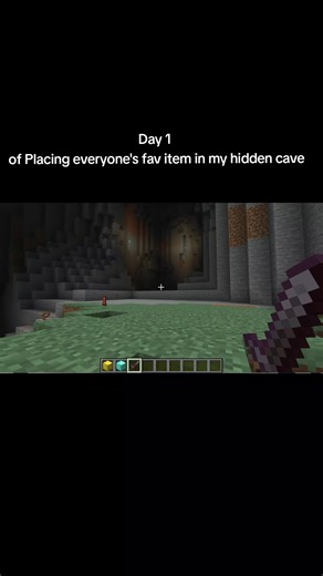 Minecraft Hidden Cave: Day 1 Item Placement Guide