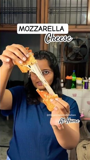 Ekdam market wali mozzarella ghar pe hi bana li 😍 #shorts #recipe