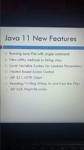 Java 11 New Features #java11 #subscribe for more videos