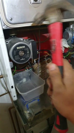 The pump was jammed stuck in Worcester boiler #viral #diy #shorts #shortsvideo