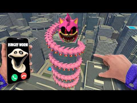 Long Slide Game With Hungry ARMY EXE BECAME RAINBOW HUNGRY CALL In Garry's Mod