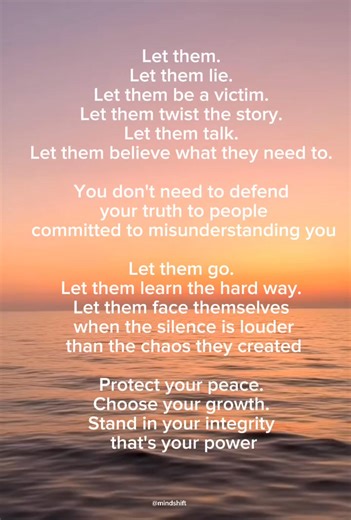 Not everything deserves a response. Some battles are won by walking away with your integrity intact. Silence isn’t weakness. It’s discernment. Choose peace. Choose growth. | Mindshift