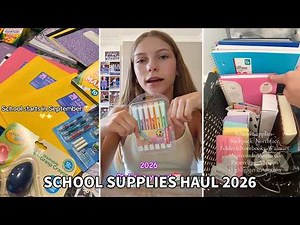 School Supplies Haul 2026 | TikTok Compilation #1