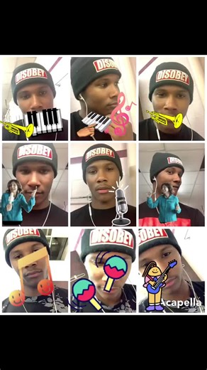 Unique Acapella Performance with Colorful Mic