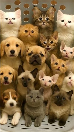 Kittens and Puppies Join Together to Sing! 🐱 🎶 🐶