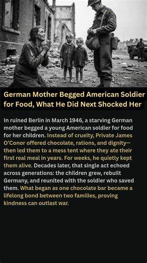 German Mother Begged American Soldier for Food, What He Did Next Shocked Her #shorts