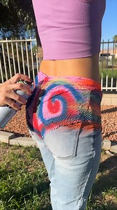 563K views · 1.4K reactions | These pants sell for $1000! I use underwear as a stencil to spray paint pants. An easy DIY clothing hack! This original video was produced by Creative Crafting, Network Media and Allie Sparks. | Creative Crafting | Facebook