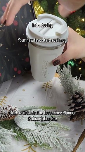 December Planner Subscription Travel Mug