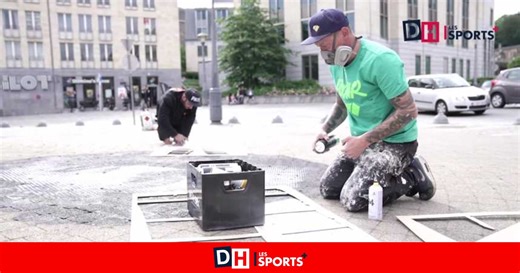 Les visages des Diables rouges peints aux quatre coins de la Belgique