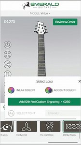 Build your dream guitar with our 3D builder  Choose from a very wide range of customisations to create the guitar that's uniquely yours. Now featuring brand new inlay designs, including infinity knots, the irish rose, and offset lines. All guitars are hand crafted in Ireland to your individual specification.  Get started: https://emeraldguitars.com/3d-guitar-builder/ | Emerald Guitars | Facebook