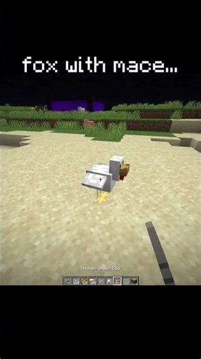 fox with mace... #minecraft #shorts #ofishka