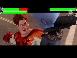 Megamind Final Battle with healthbars