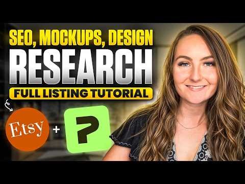 Full Print On Demand Printify And Etsy Listing Tutorial (FREE COURSE) T-Shirt Business How To Video