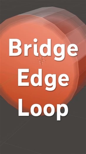 Blender mastery: Learn Bridge 🌉 Edge Loop to boost productivity #blendertips #blendertricks