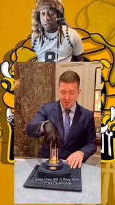 World’s most expensive hourglass: 2,000 diamonds, but they fall in 15 minutes. So is this just an expensive 15-minute glass?! 😭💎⏳ #hmmm #thoughts #hourglass #elegant | DatBeasguy Gaming