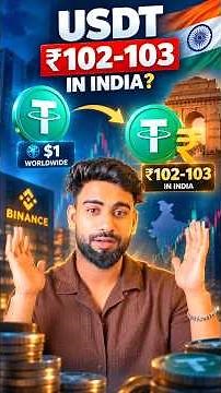 Why USDT Cost MORE Than $1 in India ? Binance's APAC Head Explains 🇮🇳 #shorts