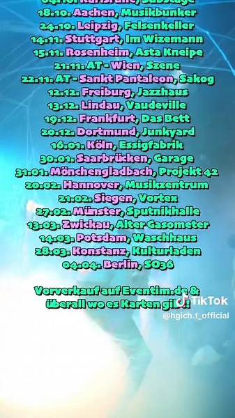 Weitere HGich.T Konzerte sind mit dabei ✌️☮️ #tutenchamun #goa #hgcht