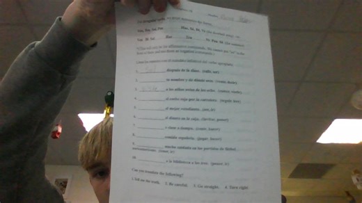 Fill in the blanks with the appropriate informal command of the... | Filo
