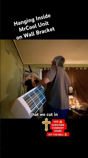#diy Are we installing the MrCool inside unit the correct way? #home #funny #shorts