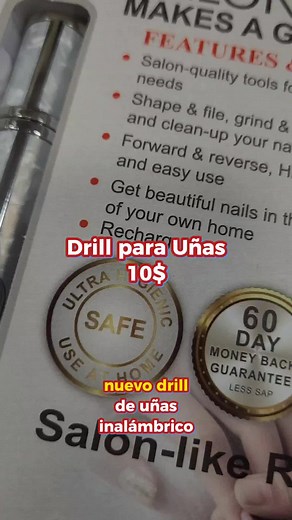 Nuevo drill de uñas inalámbrico por tan solo $10 - Promoción exclusiva