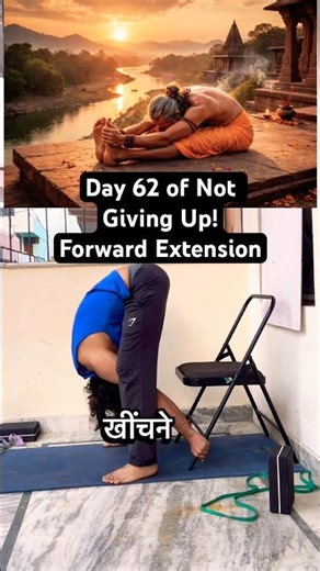 Day 62 of becoming a Yogi - mastering Mind, Body & Senses | Forward Extension #forwardextension